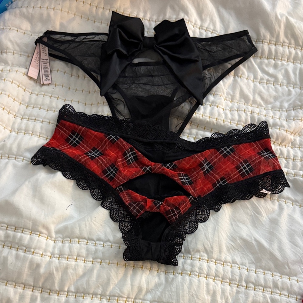 Victoria's Secret Lace Panty Collection - holiday christmas huge bundle - M - Picture 13 of 16